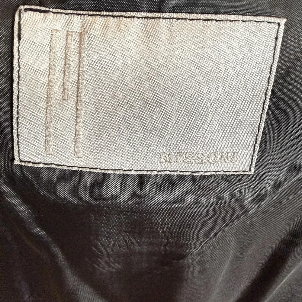 Missoni‎ Blazer Mens 40L Gray 3 Button Made In Italy Suit Jacket Sport Coat